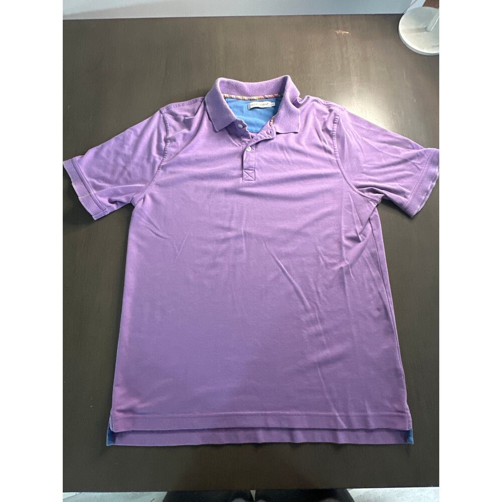 Alex Cannon Mens Polo Shirt size large L purple